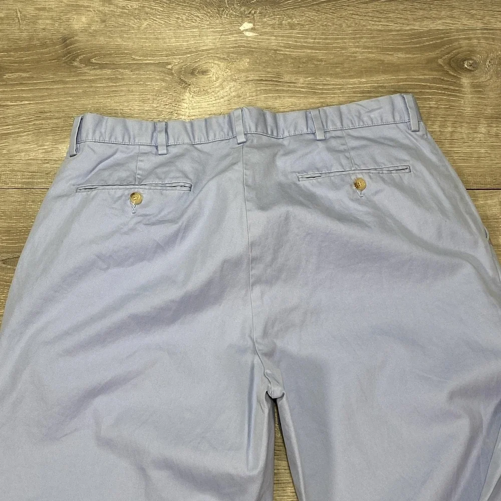 Polo Ralph Lauren Pants Mens 34x30 Light Blue‎ Chino Flat Front Straight Leg